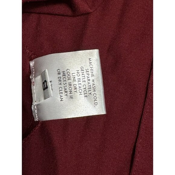 Eileen Fisher Deep Burgundy Midi Skirt - Picture 4 of 5